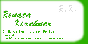 renata kirchner business card